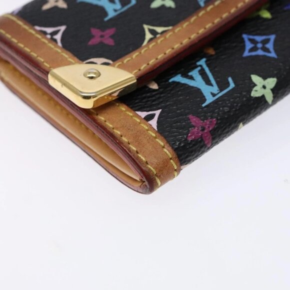 LOUIS VUITTON Monogram Multicolor Porte Monnaie Plat Purse M92656 LV Auth 139030 - Picture 13 of 16